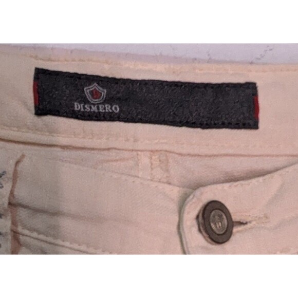 Dismero Women's Size 28x30 Beige Tan Straight Leg Linen Pants (411) - Picture 3 of 5